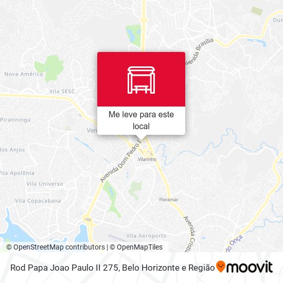 Rod Papa Joao Paulo II 275 mapa