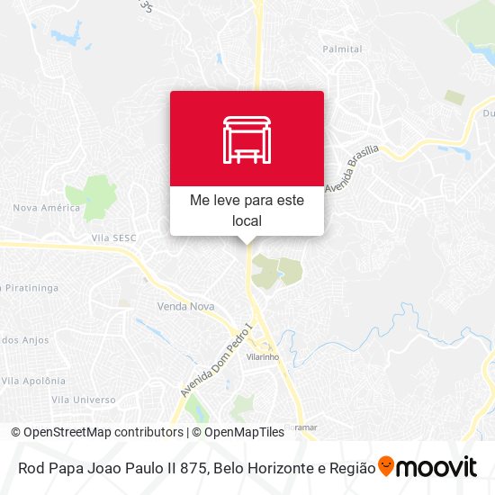 Rod Papa Joao Paulo II 875 mapa