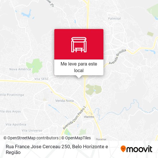 Rua France Jose Cerceau 250 mapa