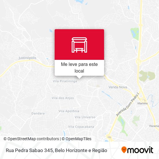 Rua Pedra Sabao 345 mapa
