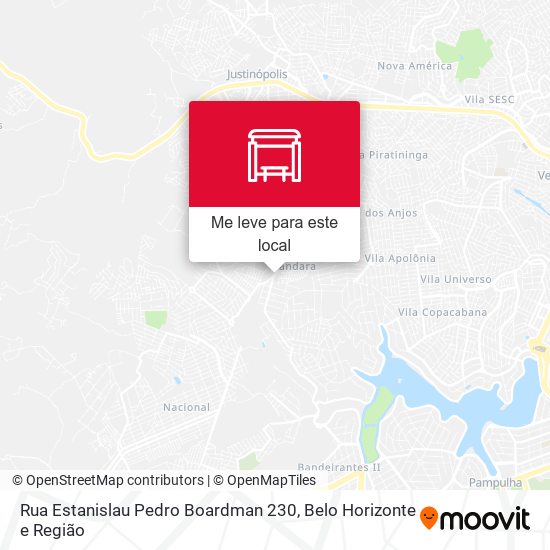 Rua Estanislau Pedro Boardman 230 mapa
