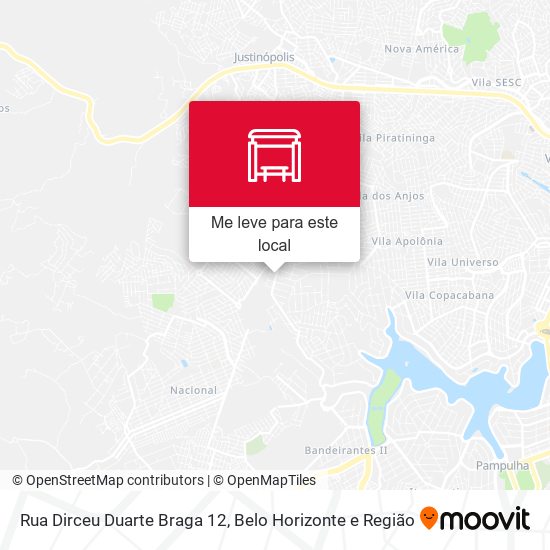Rua Dirceu Duarte Braga 12 mapa