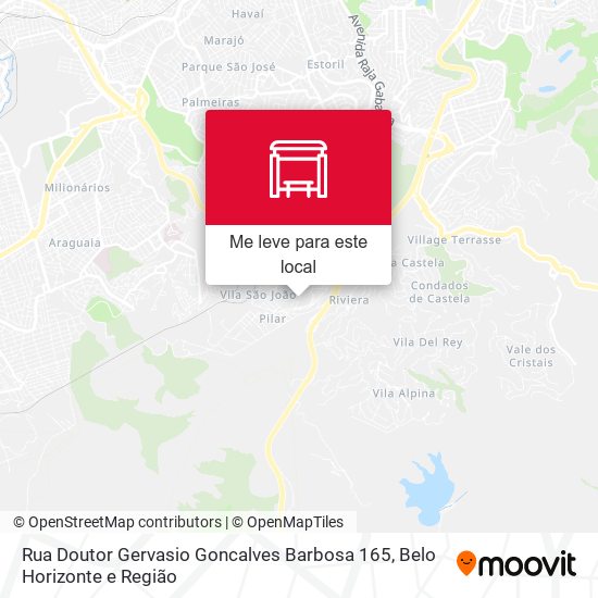 Rua Doutor Gervasio Goncalves Barbosa 165 mapa