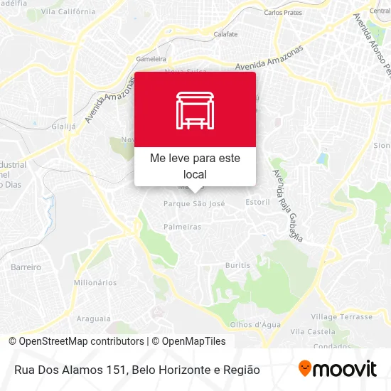 Rua Dos Alamos 151 mapa