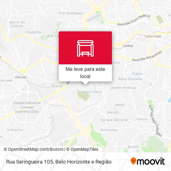 Rua Seringueira 105 mapa