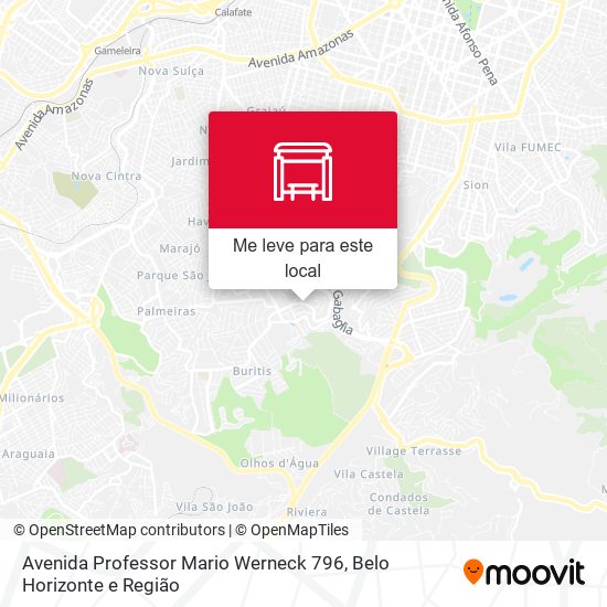 Avenida Professor Mario Werneck 796 mapa