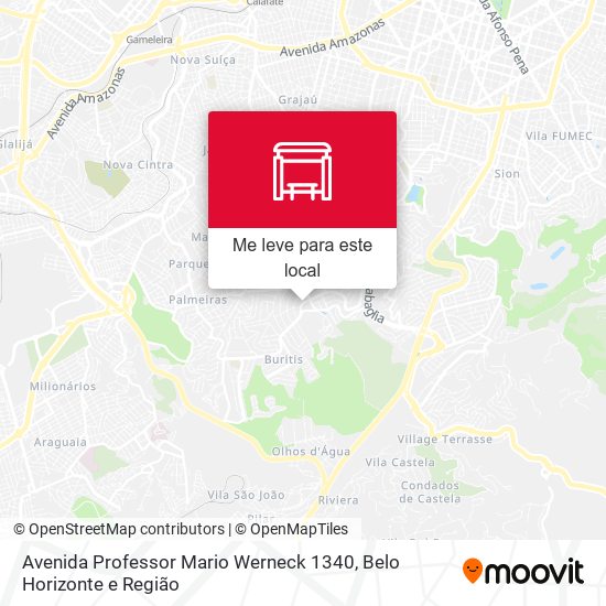 Avenida Professor Mario Werneck 1340 mapa