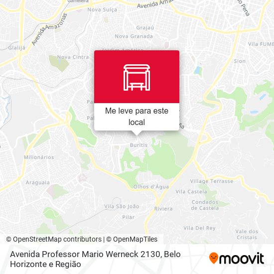 Avenida Professor Mario Werneck 2130 mapa