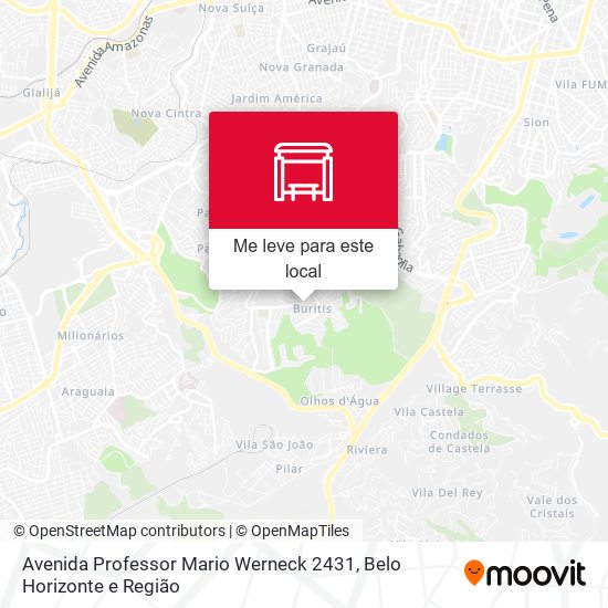 Avenida Professor Mario Werneck 2431 mapa
