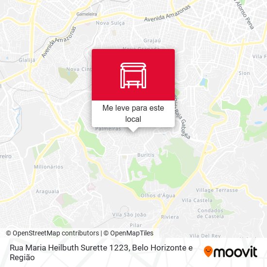 Rua Maria Heilbuth Surette 1223 mapa