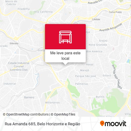 Rua Amanda 685 mapa