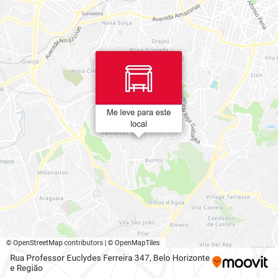 Rua Professor Euclydes Ferreira 347 mapa