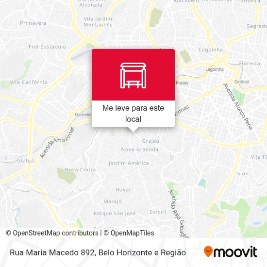Rua Maria Macedo 892 mapa