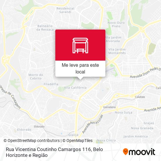 Rua Vicentina Coutinho Camargos 116 mapa