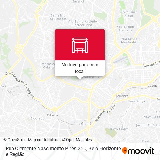 Rua Clemente Nascimento Pires 250 mapa