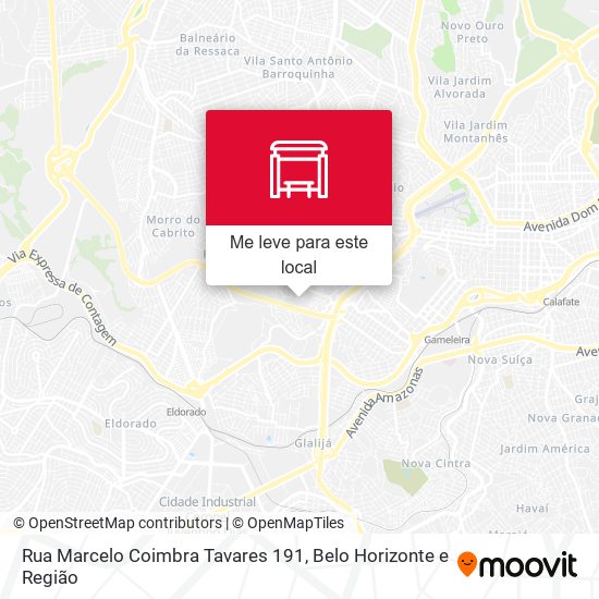 Rua Marcelo Coimbra Tavares 191 mapa