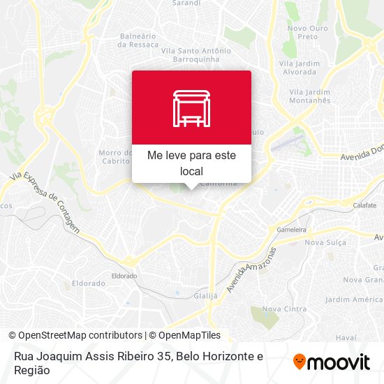 Rua Joaquim Assis Ribeiro 35 mapa
