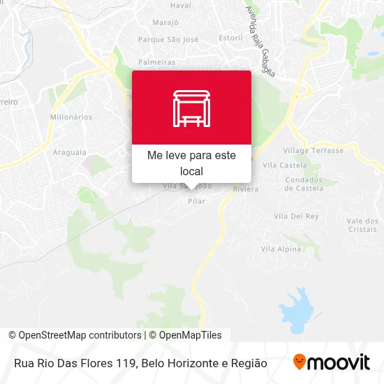 Rua Rio Das Flores 119 mapa