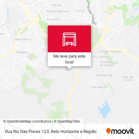 Rua Rio Das Flores 123 mapa