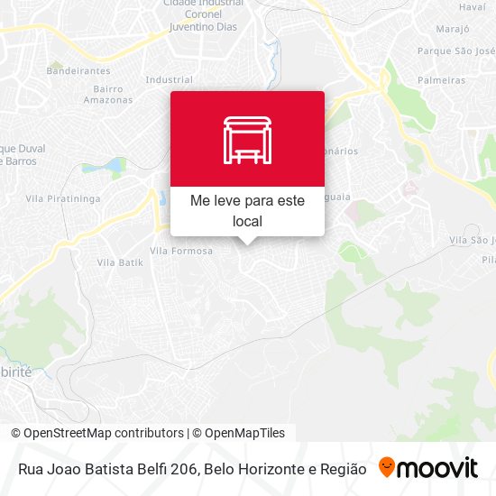 Rua Joao Batista Belfi 206 mapa