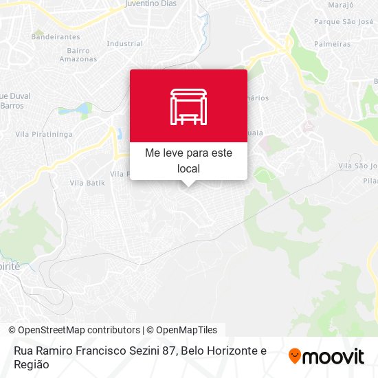 Rua Ramiro Francisco Sezini 87 mapa