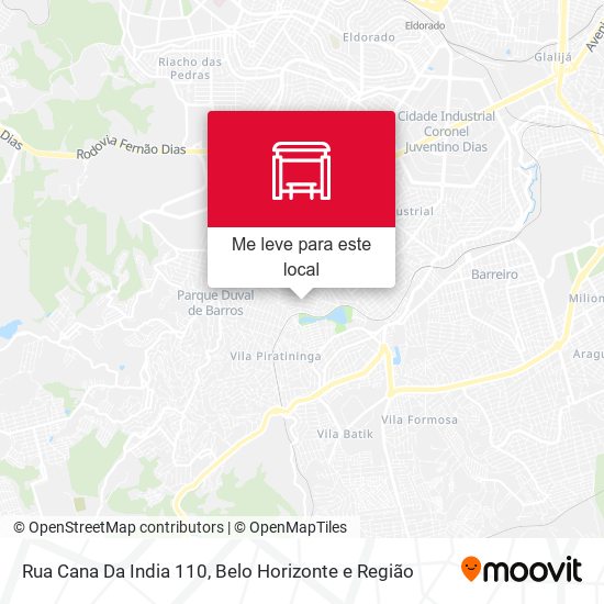 Rua Cana Da India 110 mapa