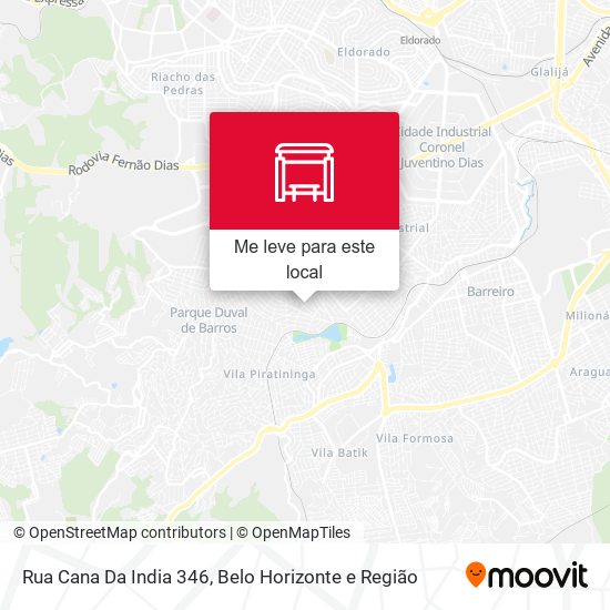 Rua Cana Da India 346 mapa