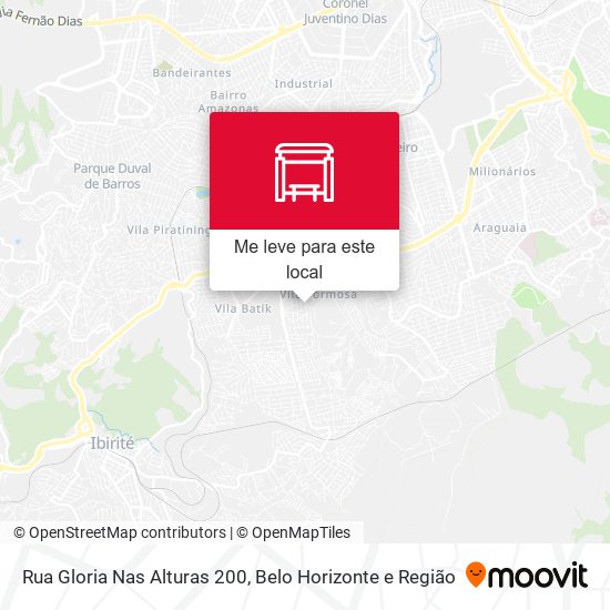 Rua Gloria Nas Alturas 200 mapa
