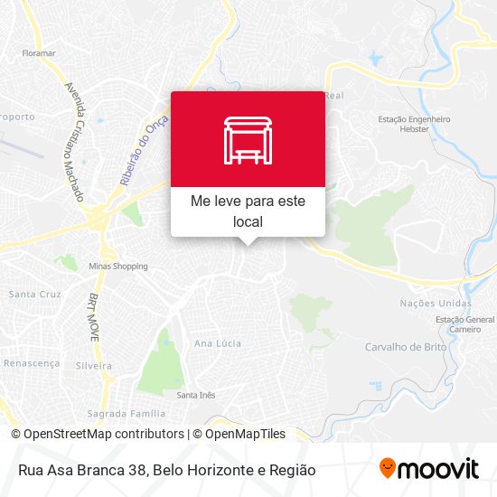 Rua Asa Branca 38 mapa