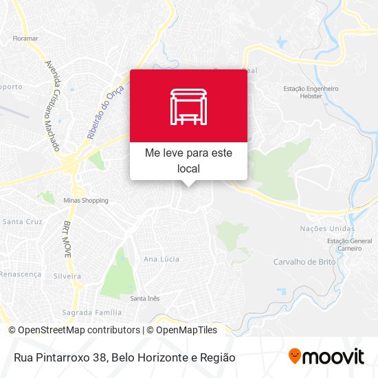 Rua Pintarroxo 38 mapa