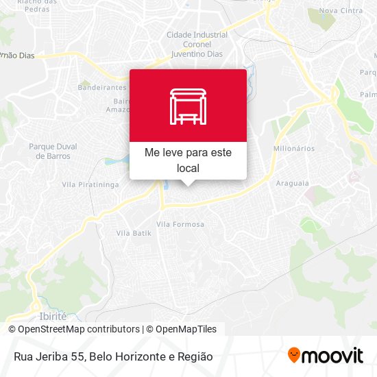 Rua Jeriba 55 mapa