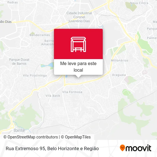 Rua Extremoso 95 mapa