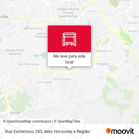 Rua Extremoso 285 mapa