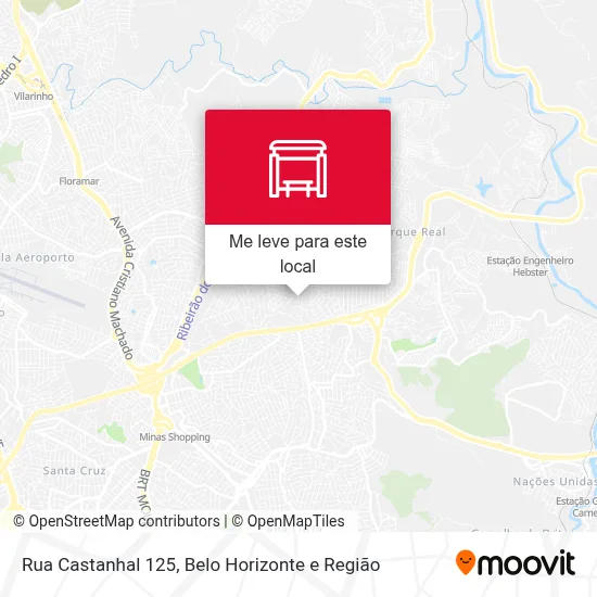 Rua Castanhal 125 mapa