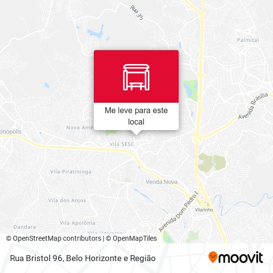 Rua Bristol 96 mapa