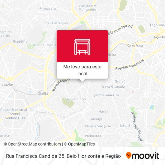 Rua Francisca Candida 25 mapa