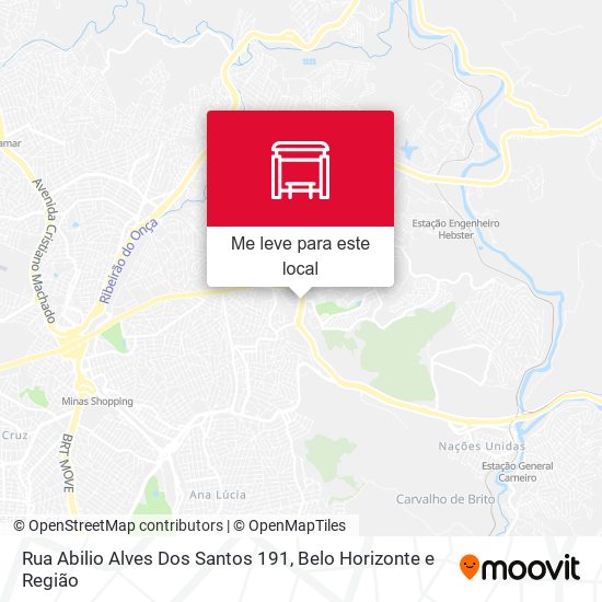 Rua Abilio Alves Dos Santos 191 mapa