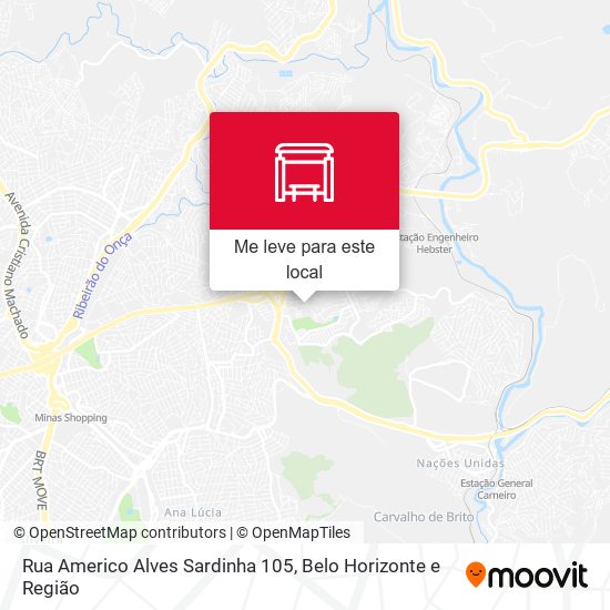 Rua Americo Alves Sardinha 105 mapa