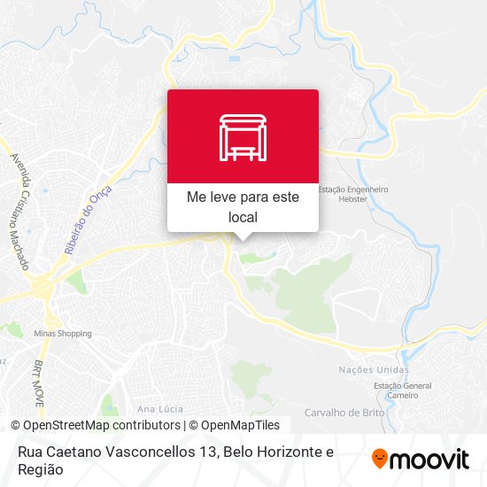 Rua Caetano Vasconcellos 13 mapa