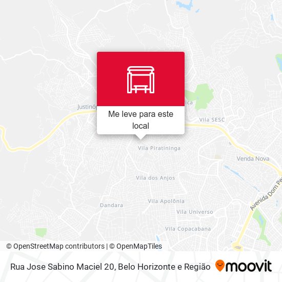 Rua Jose Sabino Maciel 20 mapa