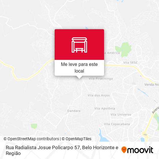 Rua Radialista Josue Policarpo 57 mapa