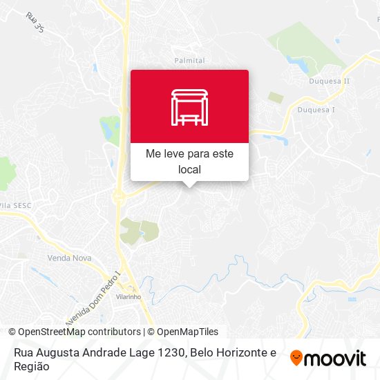 Rua Augusta Andrade Lage 1230 mapa
