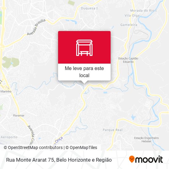 Rua Monte Ararat 75 mapa