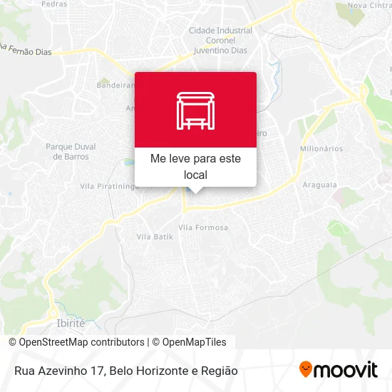 Rua Azevinho 17 mapa