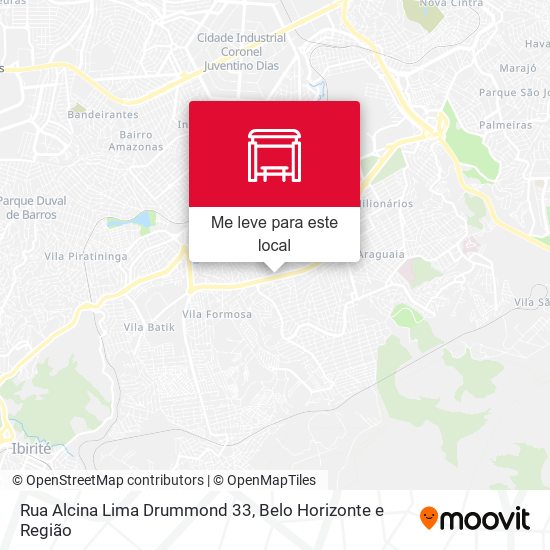 Rua Alcina Lima Drummond 33 mapa