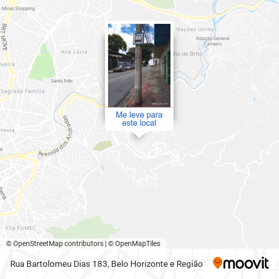 Rua Bartolomeu Dias 183 mapa