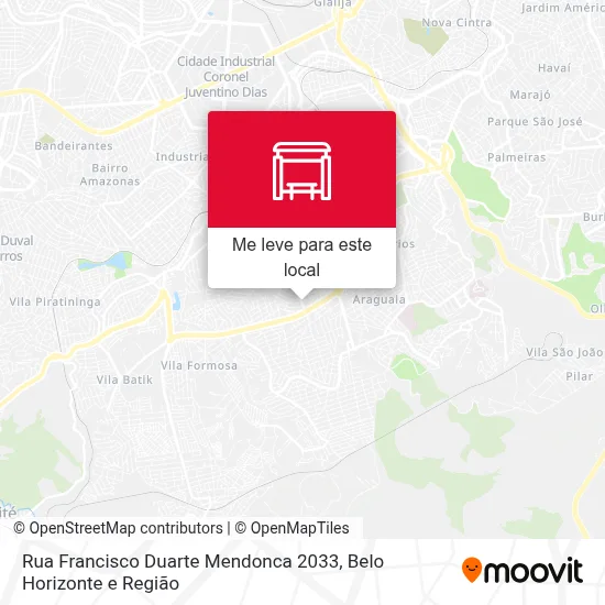 Rua Francisco Duarte Mendonca 2033 mapa