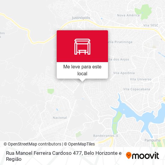 Rua Manoel Ferreira Cardoso 477 mapa
