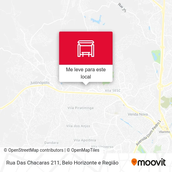 Rua Das Chacaras 211 mapa