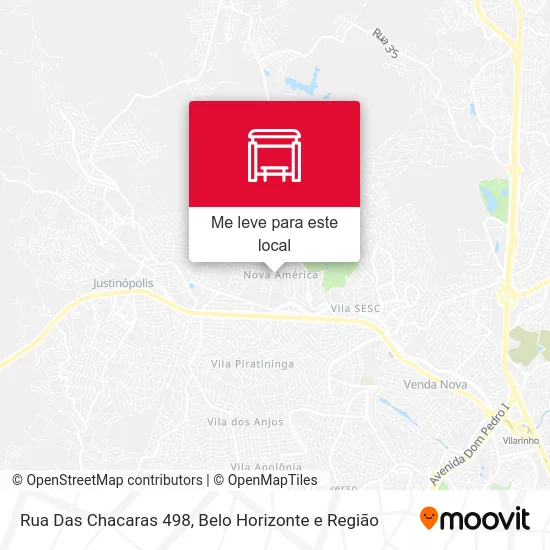 Rua Das Chacaras 498 mapa